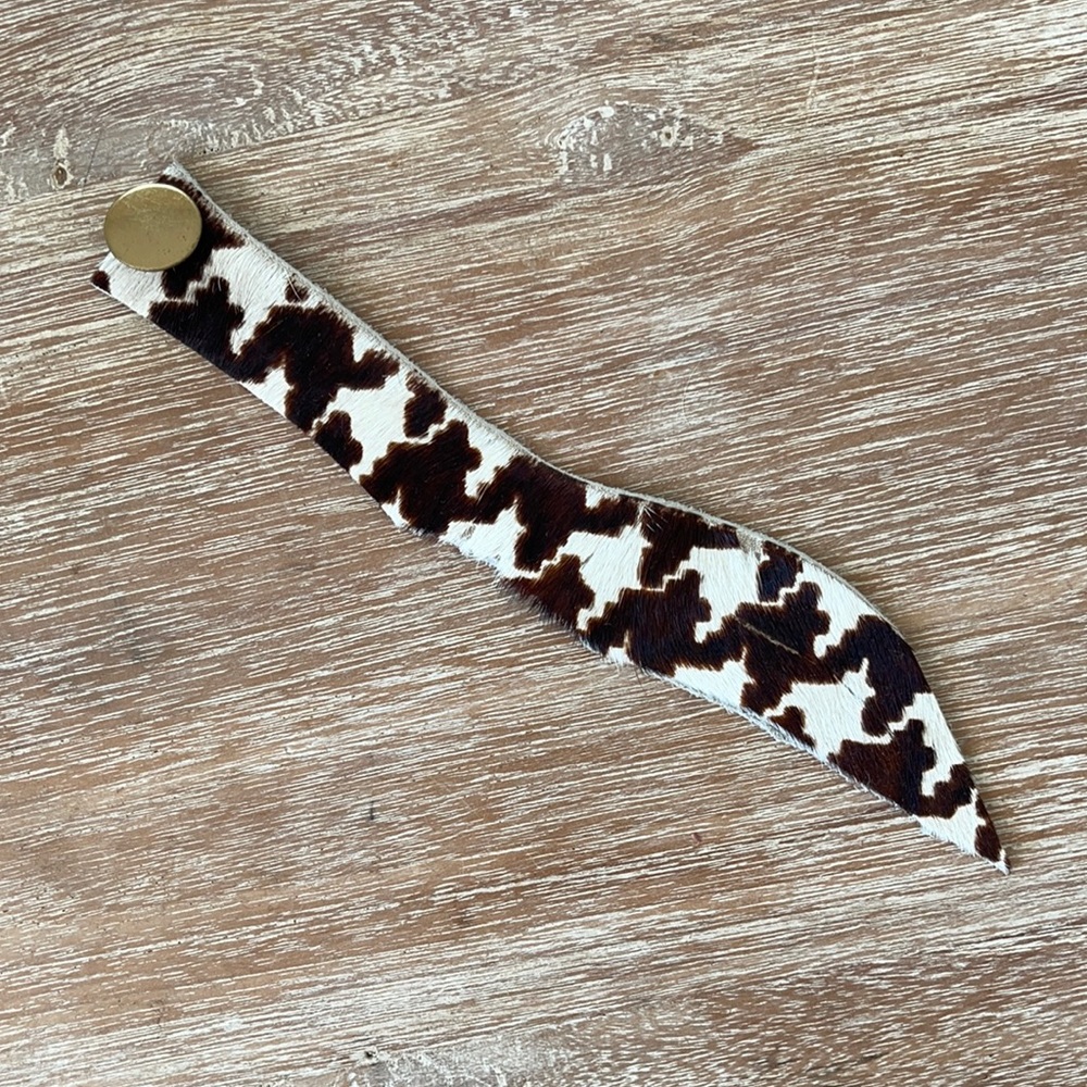 Vegan Cow Print Cuff